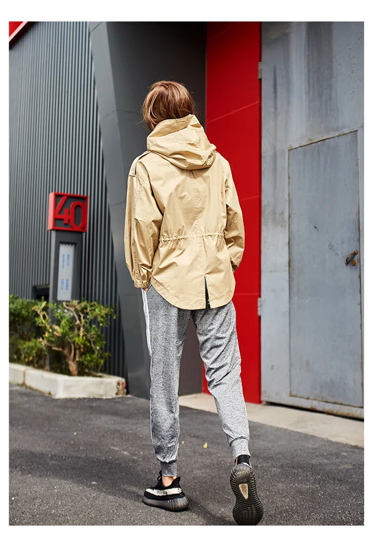 MISCHIEF HOODED RAIN TRENCH COAT