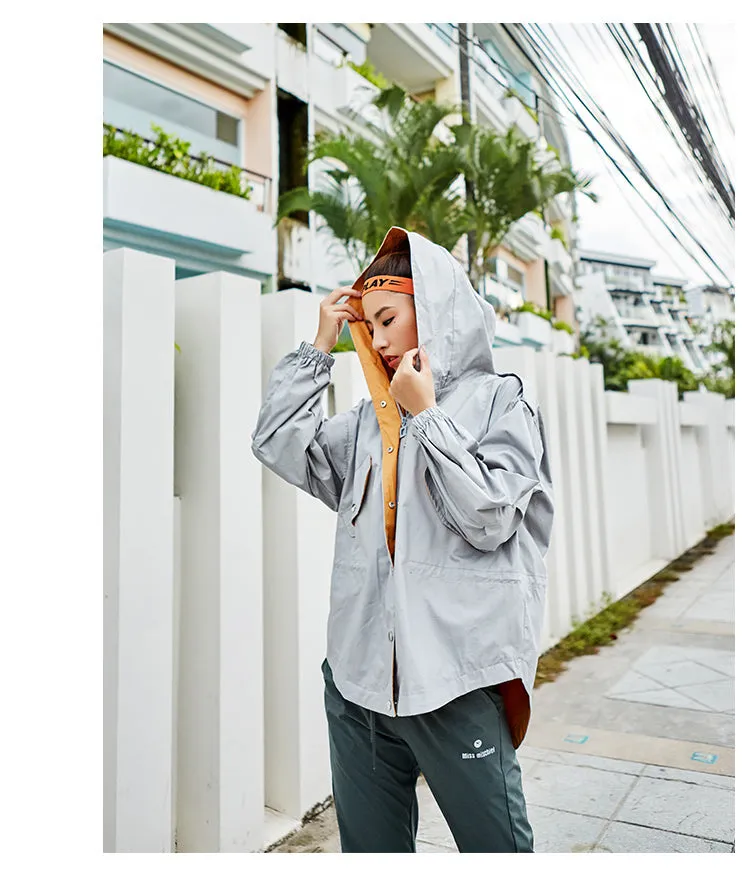 MISCHIEF HOODED RAIN TRENCH COAT