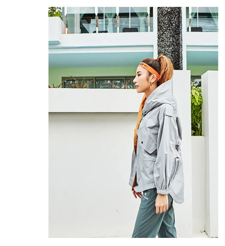MISCHIEF HOODED RAIN TRENCH COAT