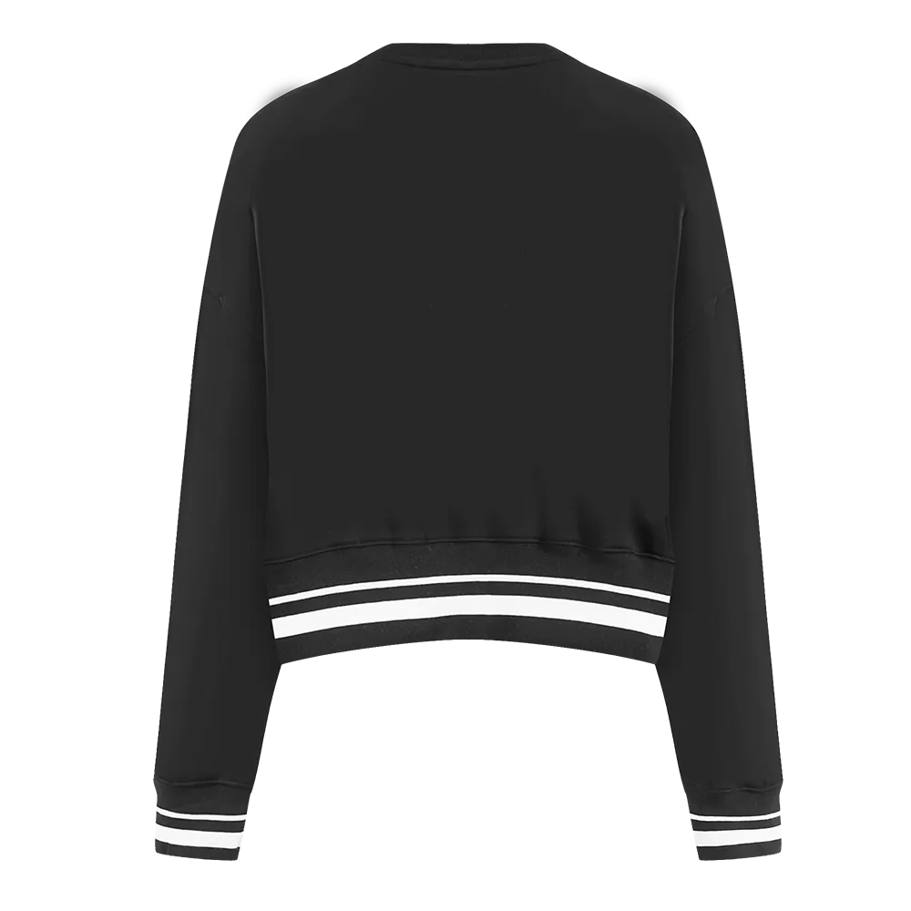 MLB FLORIDA MARLINS RETRO CLASSIC WOMEN'S CREWNECK (BLACK)