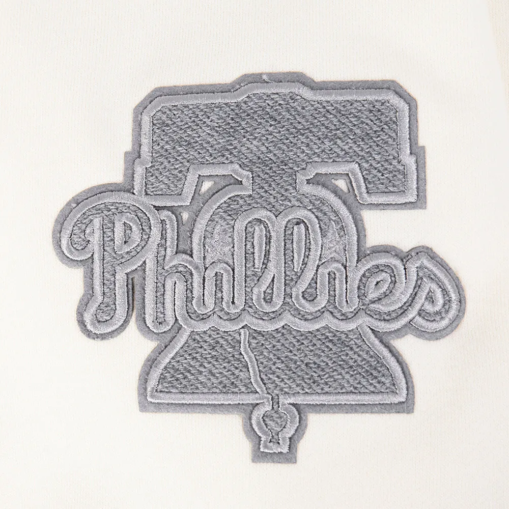 MLB PHILADELPHIA PHILLIES REVERSE FRENCH TERRY MEN'S DROP SHOULDER F (EGGSHELL)