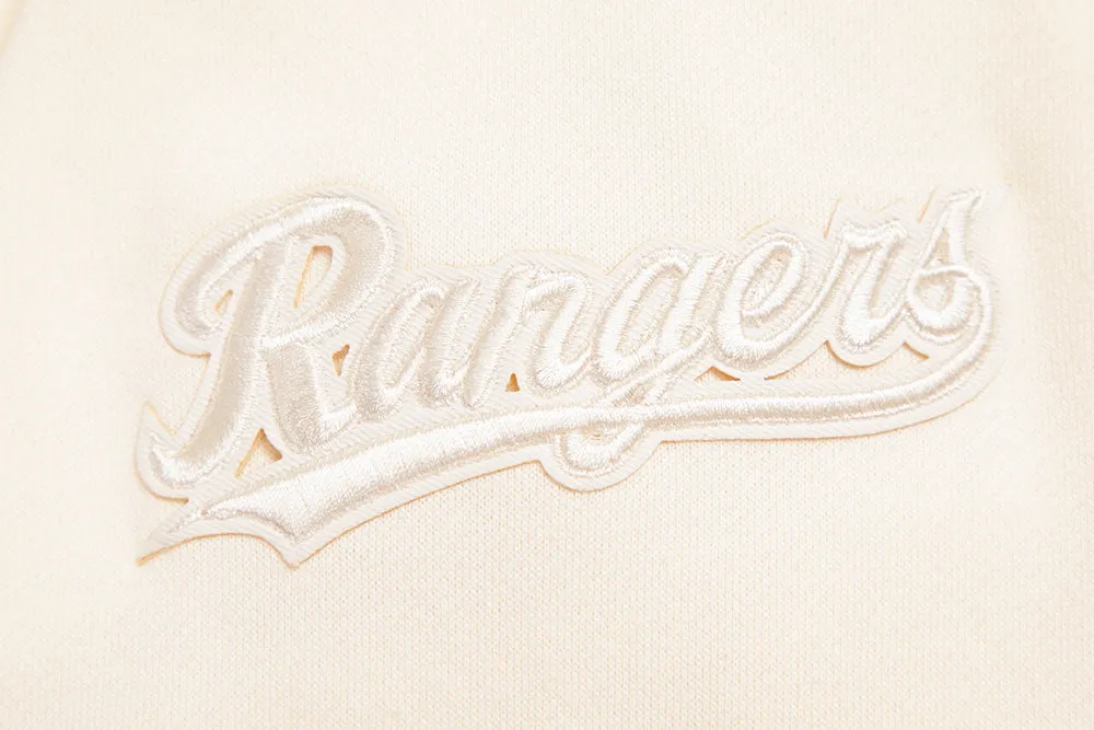MLB TEXAS RANGERS NEUTRAL MEN'S DROP SHOULDER FLC CREWNECK (EGGSHELL)