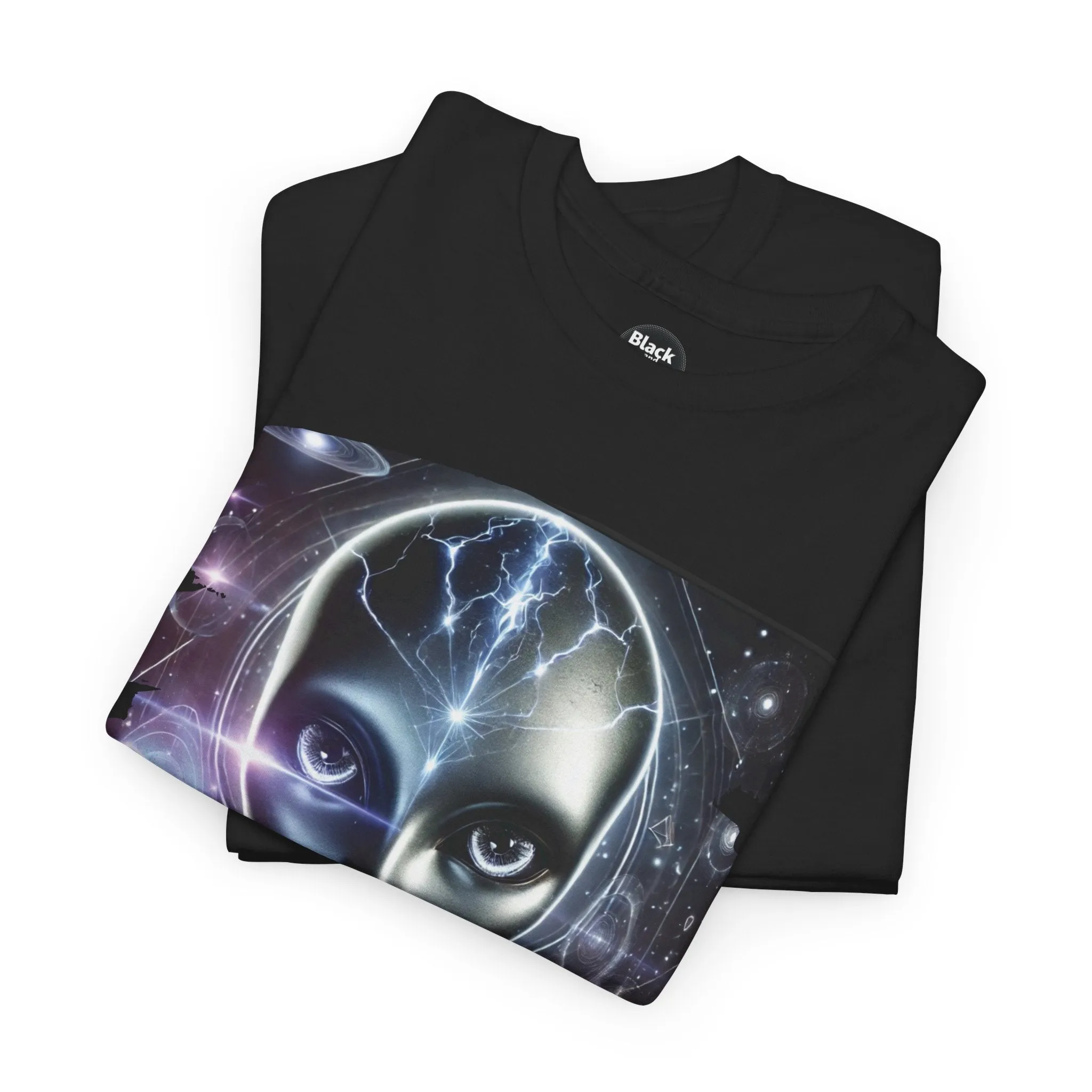 Mystical Alien Graphic T-Shirt Unisex Heavy Cotton Tee – How Are You? Statement Shirt for Art, Pop Culture, Festival, and Sci-Fi Lovers