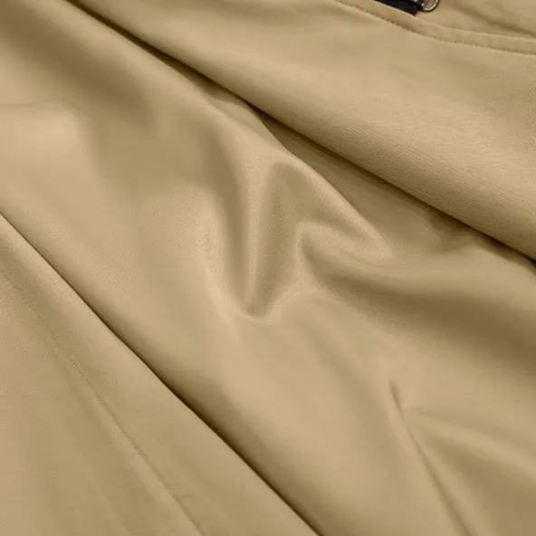 Nadine Front Pocket & Funnel Neck Cocoon Trench Coat - 2 Colors