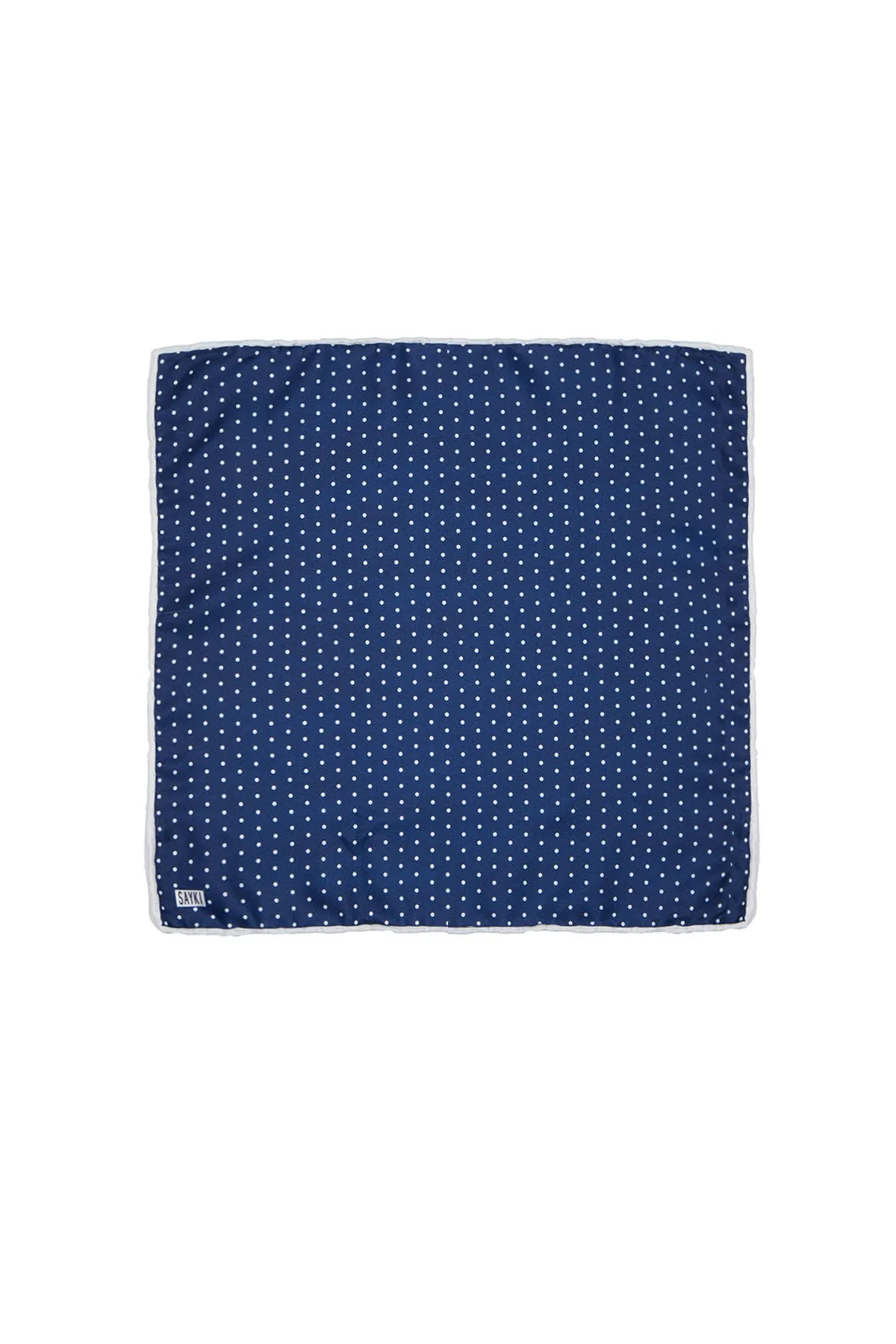 Navy Polka Dot Pocket Square