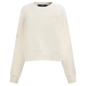 NBA MIAMI HEAT NEUTRAL WOMEN'S CREWNECK (EGGSHELL)