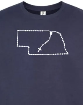 Nebraska Catholic Rosary Crewneck Sweatshirt