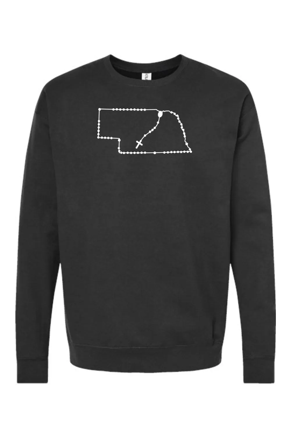 Nebraska Catholic Rosary Crewneck Sweatshirt