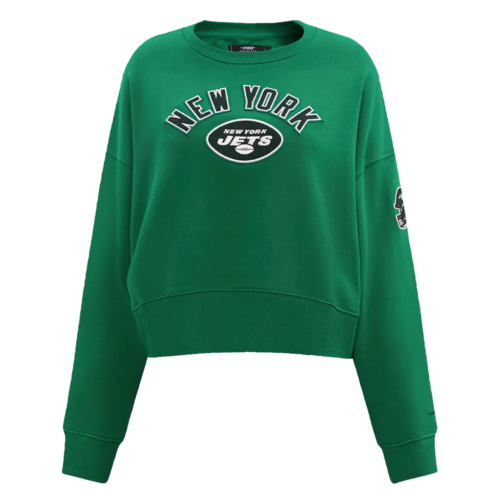 NFL NEW YORK JETS CLASSIC WOMEN'S CREWNECK (KELLY GREEN)