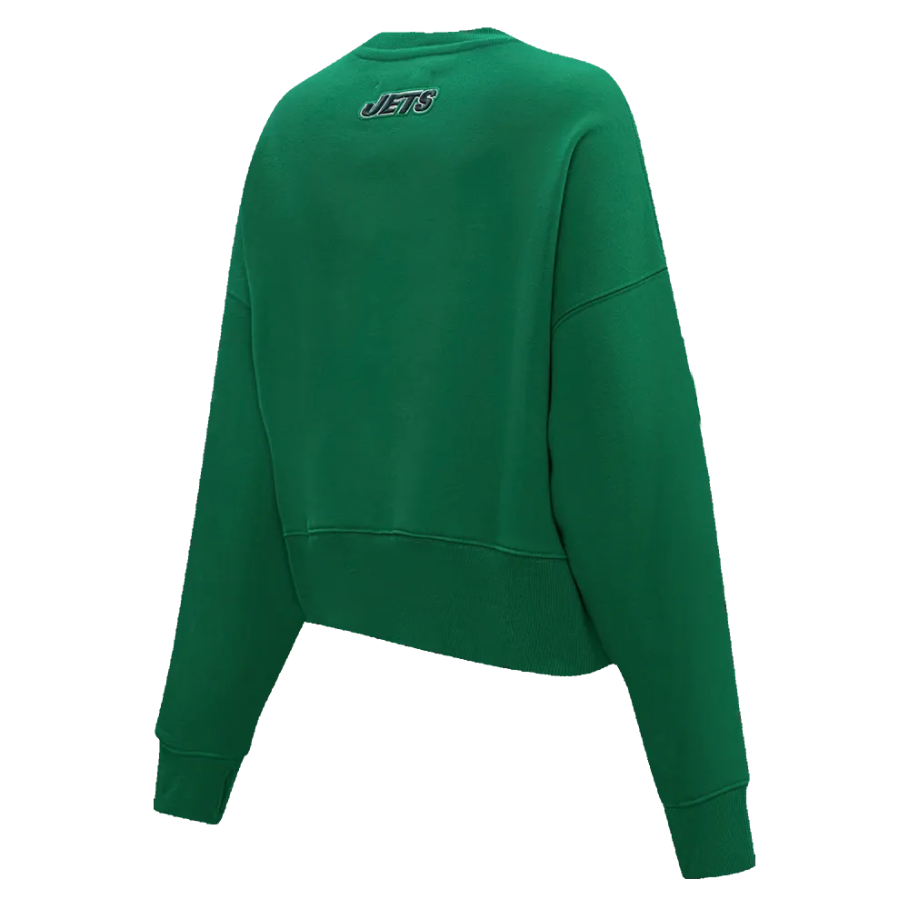 NFL NEW YORK JETS CLASSIC WOMEN'S CREWNECK (KELLY GREEN)