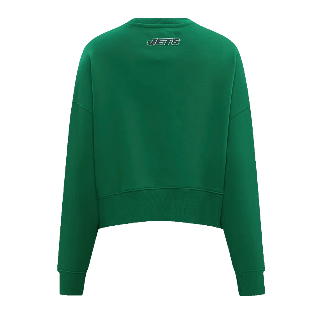 NFL NEW YORK JETS CLASSIC WOMEN'S CREWNECK (KELLY GREEN)
