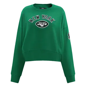 NFL NEW YORK JETS CLASSIC WOMEN'S CREWNECK (KELLY GREEN)