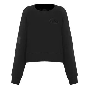 NFL NEW YORK JETS NEUTRAL WOMENS CREWNECK (BLACK)
