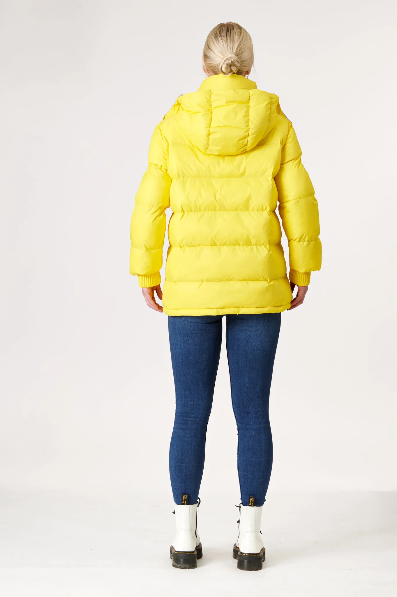 Odelle Vegan Down Jacket | Bumblebee & Linen