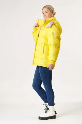 Odelle Vegan Down Jacket | Bumblebee & Linen