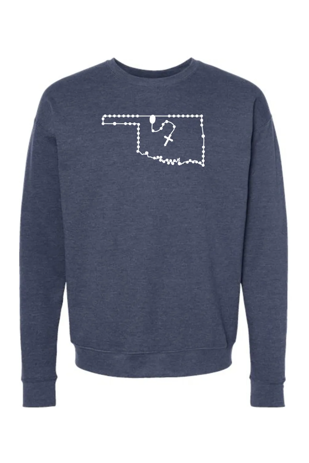 Oklahoma Catholic Rosary Crewneck Sweatshirt