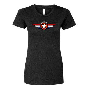 On the Wings Maltese Women's Crew Neck Shirt