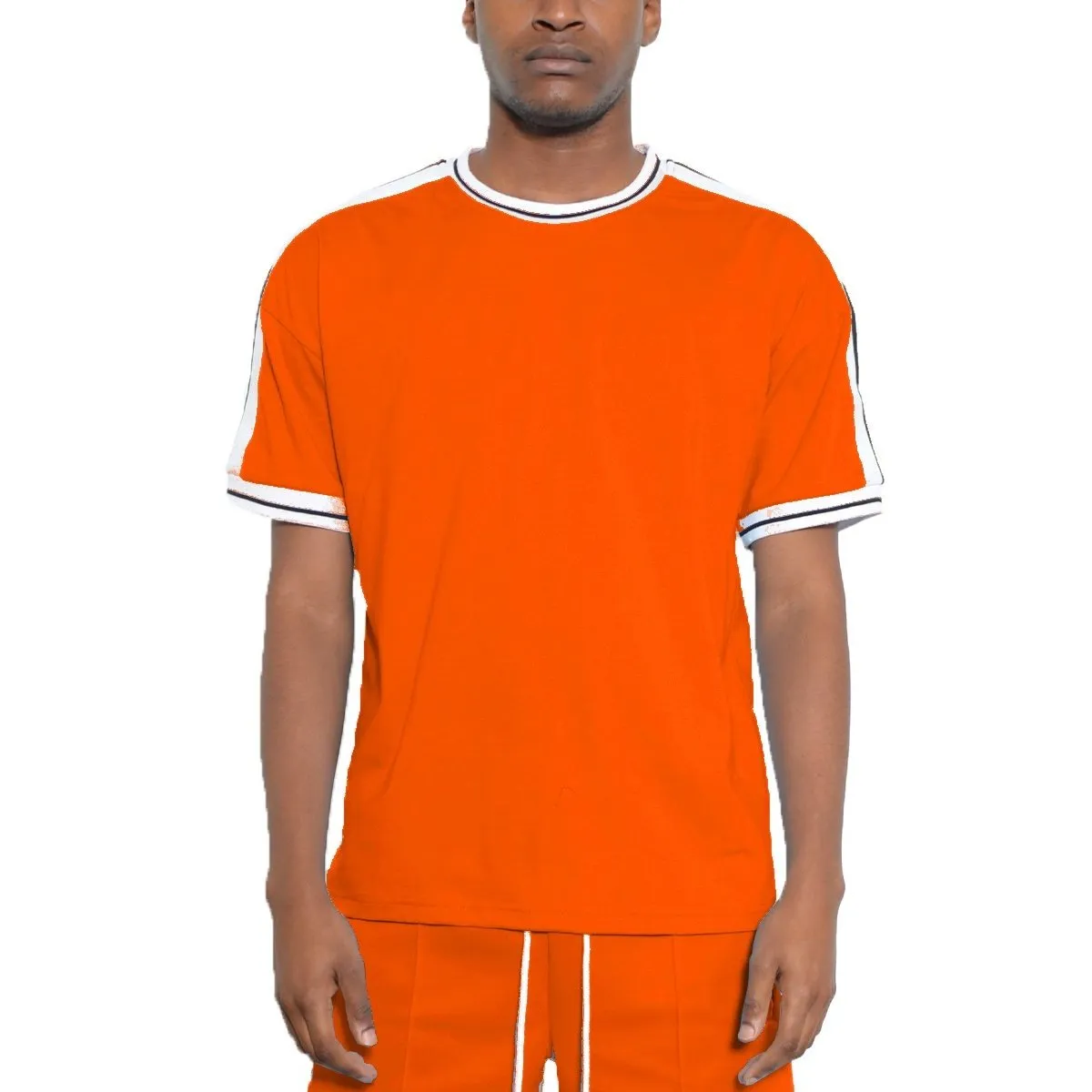 Orange Striped T-Shirt