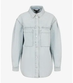Organic Cotton Jacquard Denim Shirt