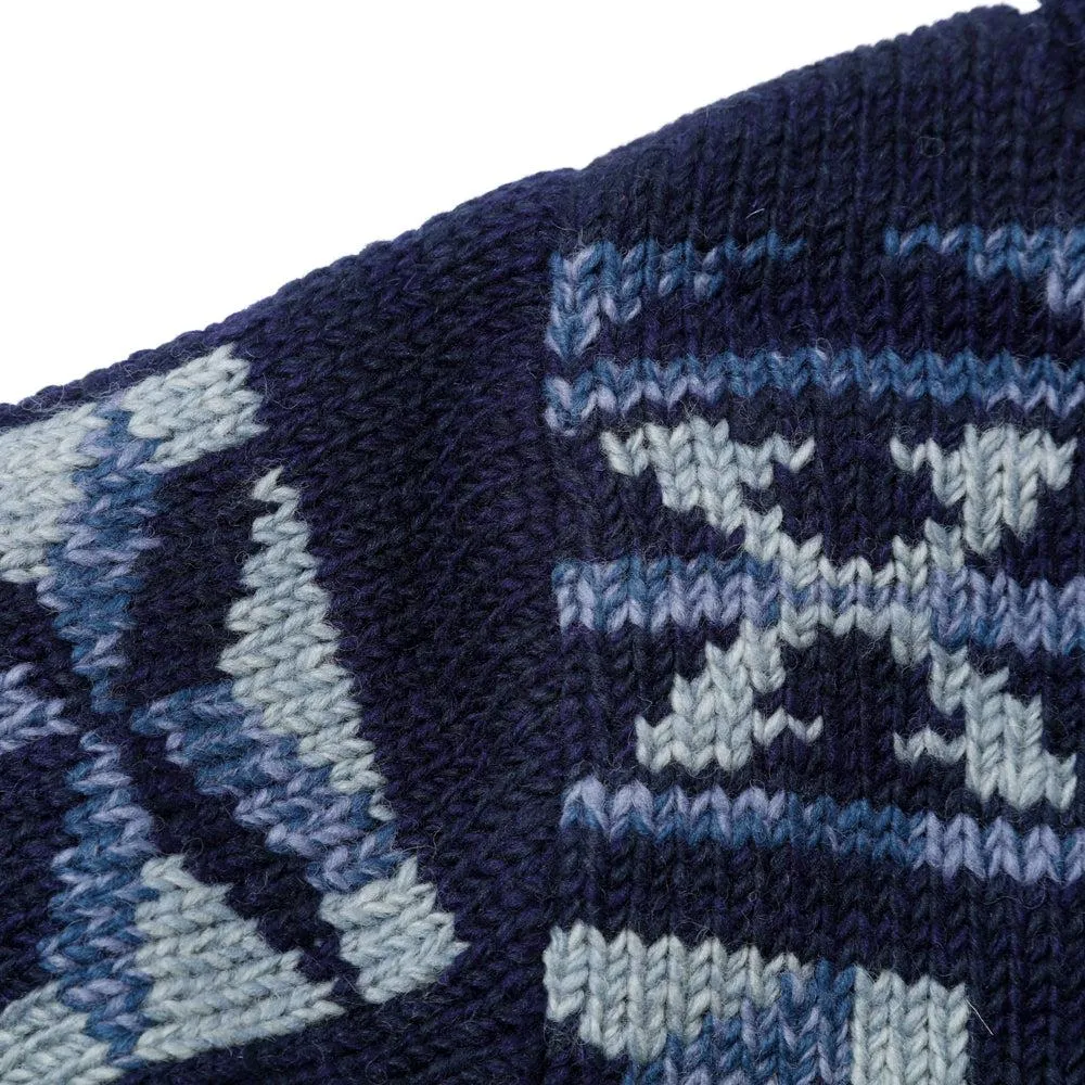 Pherrow's Hand Knitted Cardigan Indigo