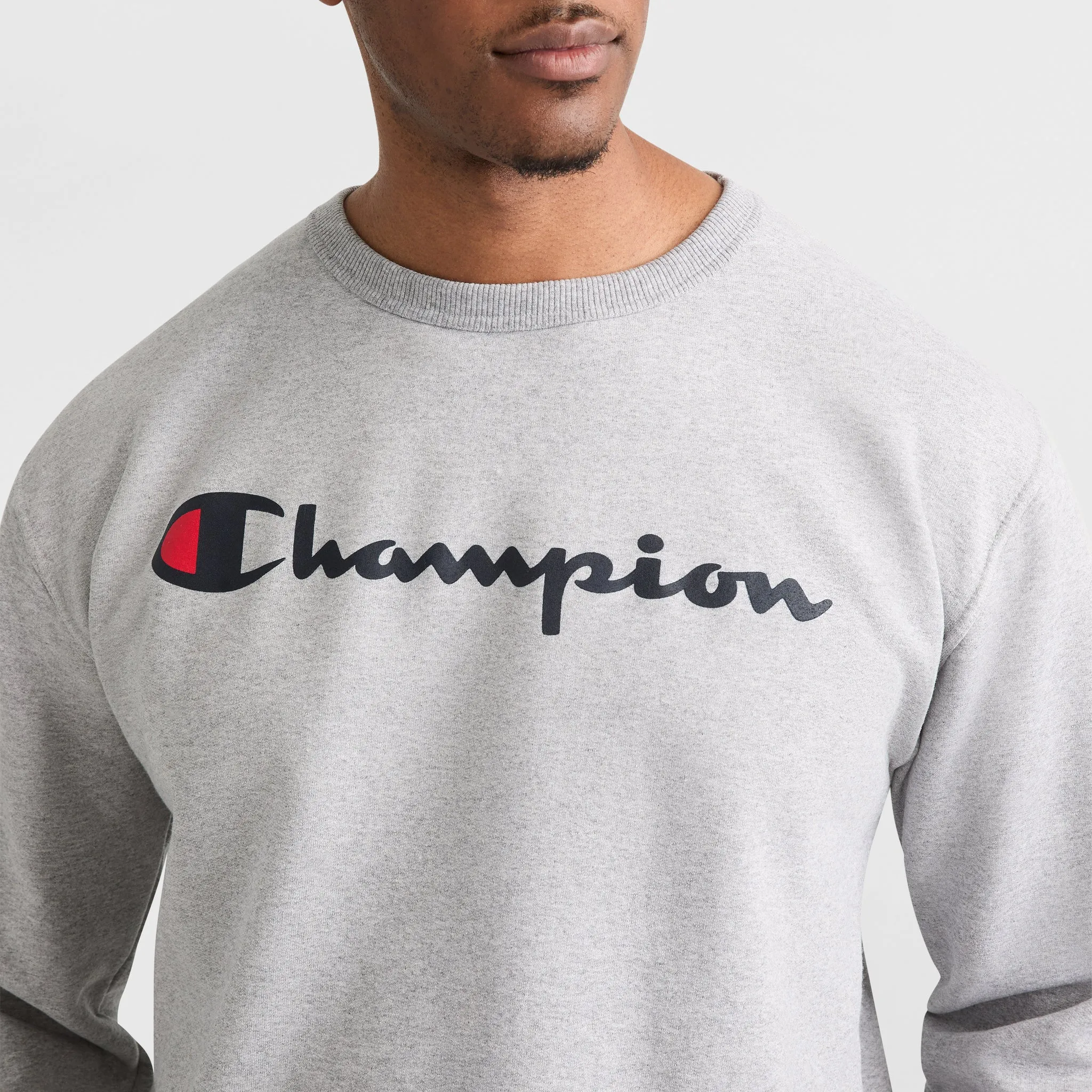 Powerblend Crewneck Sweatshirt, Script Logo - Big & Tall