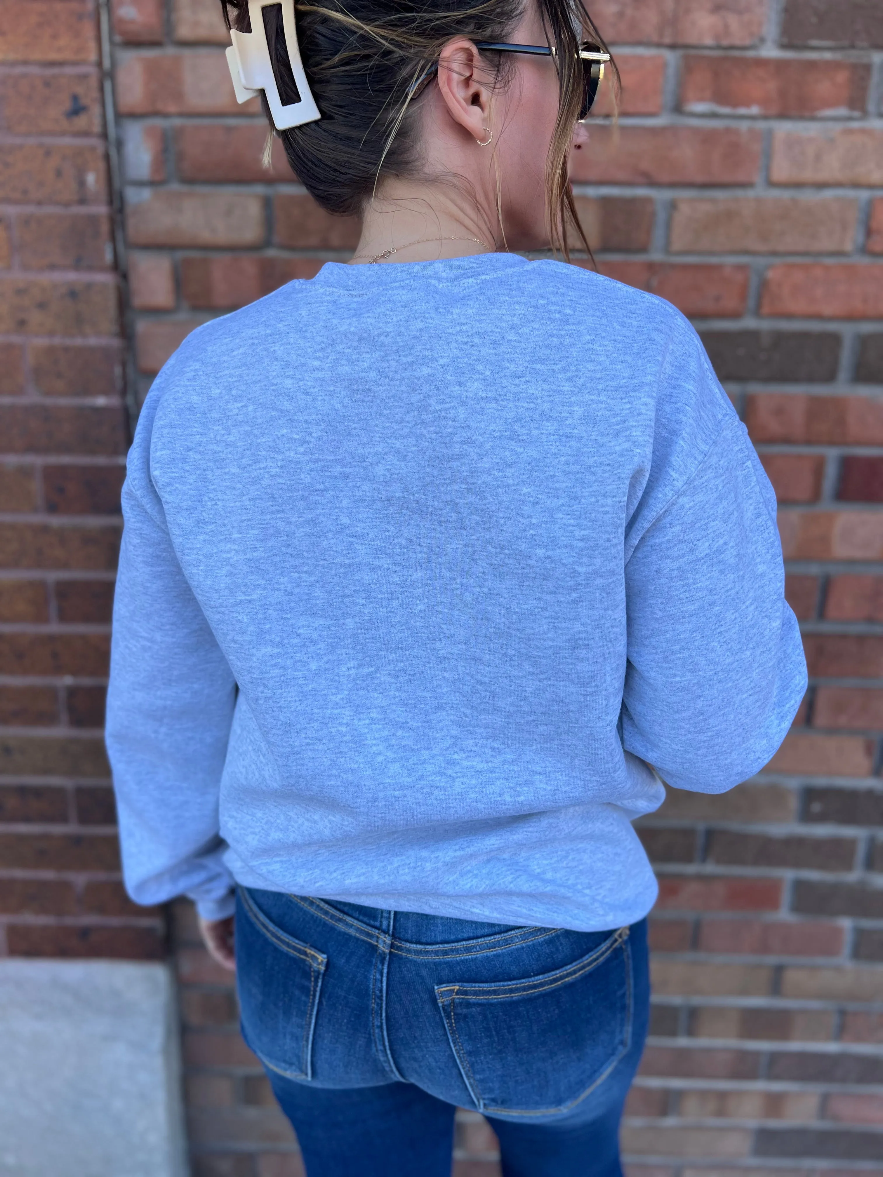 "Espresso Martini" Embroidered Crewneck Sweatshirt