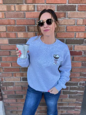 "Espresso Martini" Embroidered Crewneck Sweatshirt