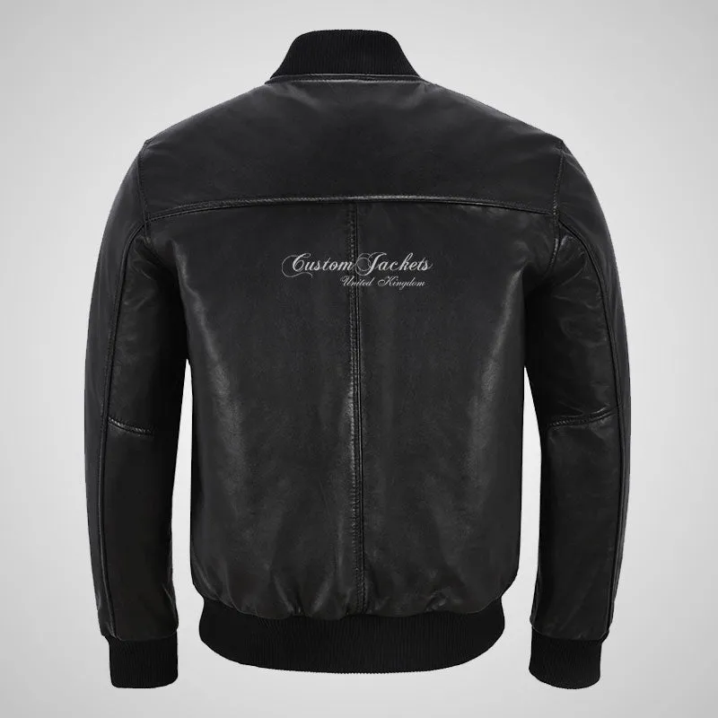 SEVENTIES 70’s Leather Bomber Jacket For Mens