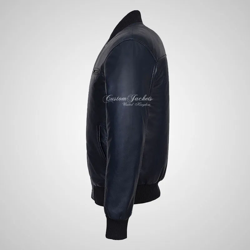 SEVENTIES 70’s Leather Bomber Jacket For Mens
