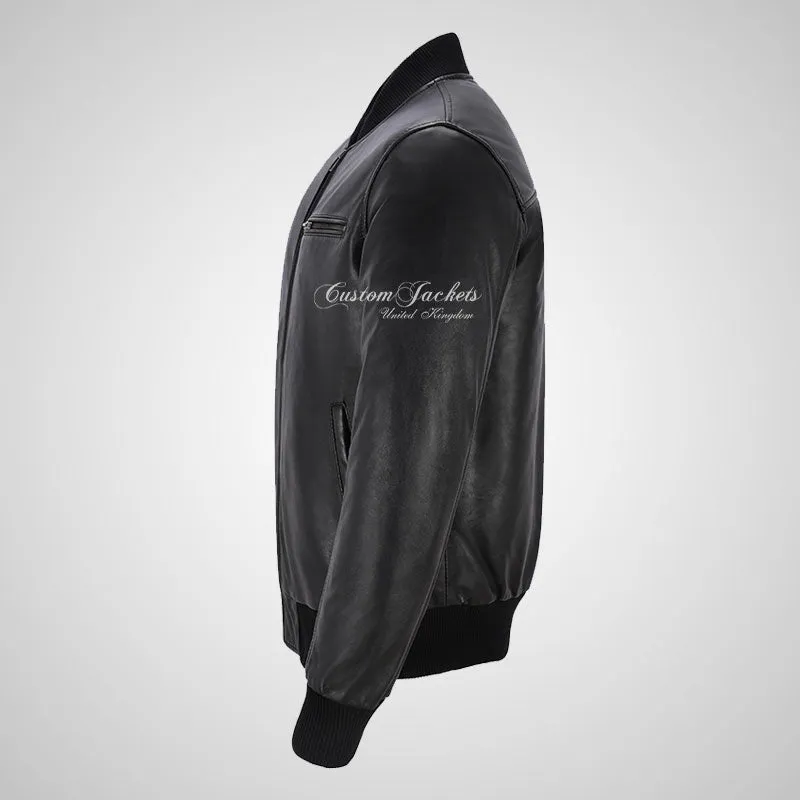 SEVENTIES 70’s Leather Bomber Jacket For Mens