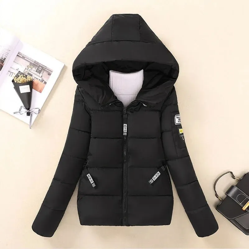 Short Hooded Cotton Coat