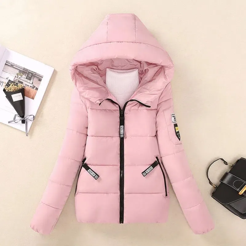 Short Hooded Cotton Coat