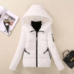 Short Hooded Cotton Coat