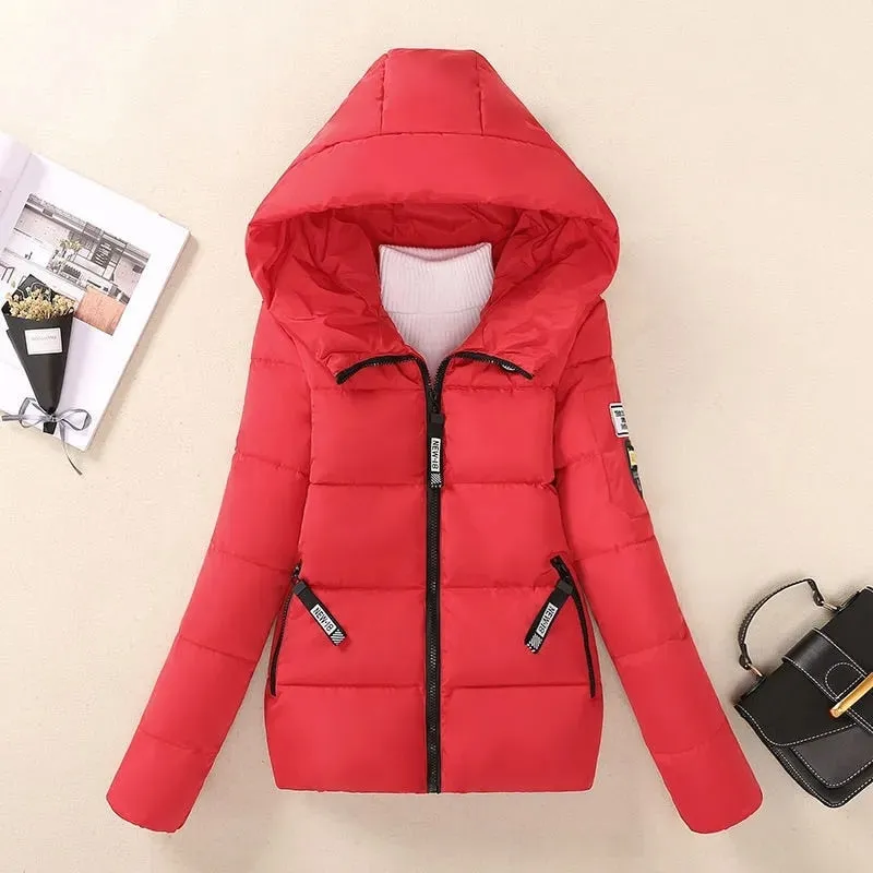 Short Hooded Cotton Coat