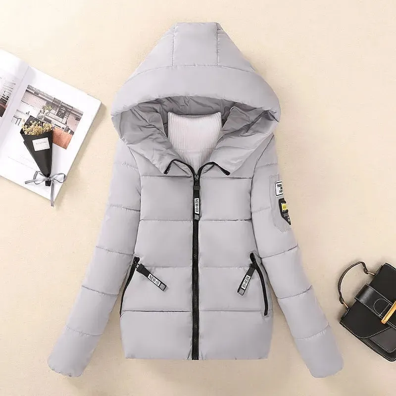 Short Hooded Cotton Coat