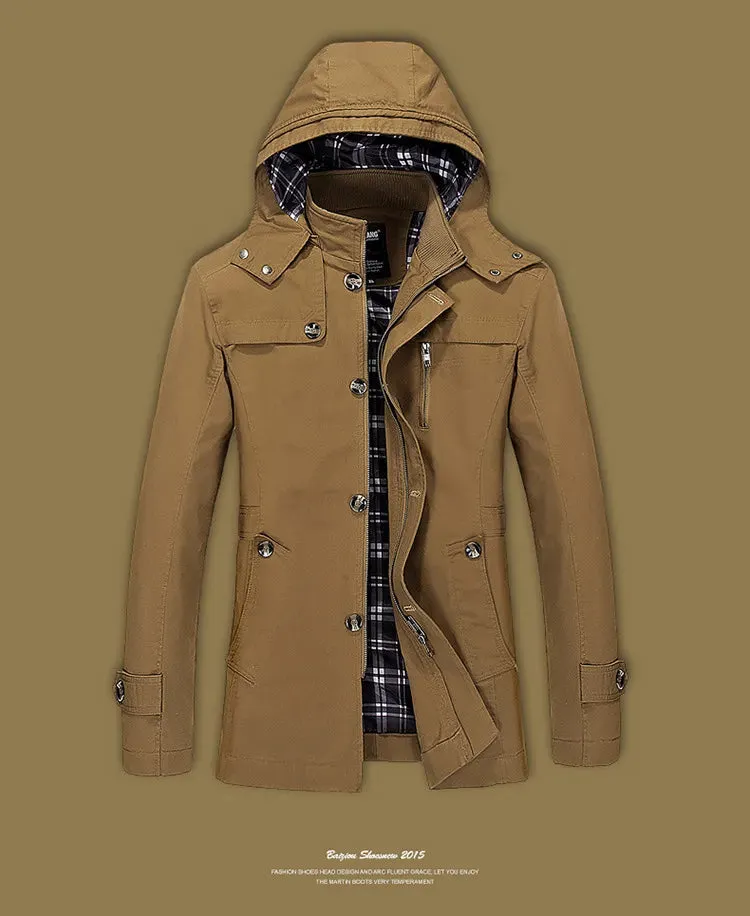 Spring And Autumn New Jacket Men's Trench Coat