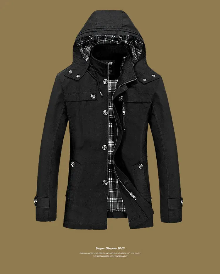 Spring And Autumn New Jacket Men's Trench Coat