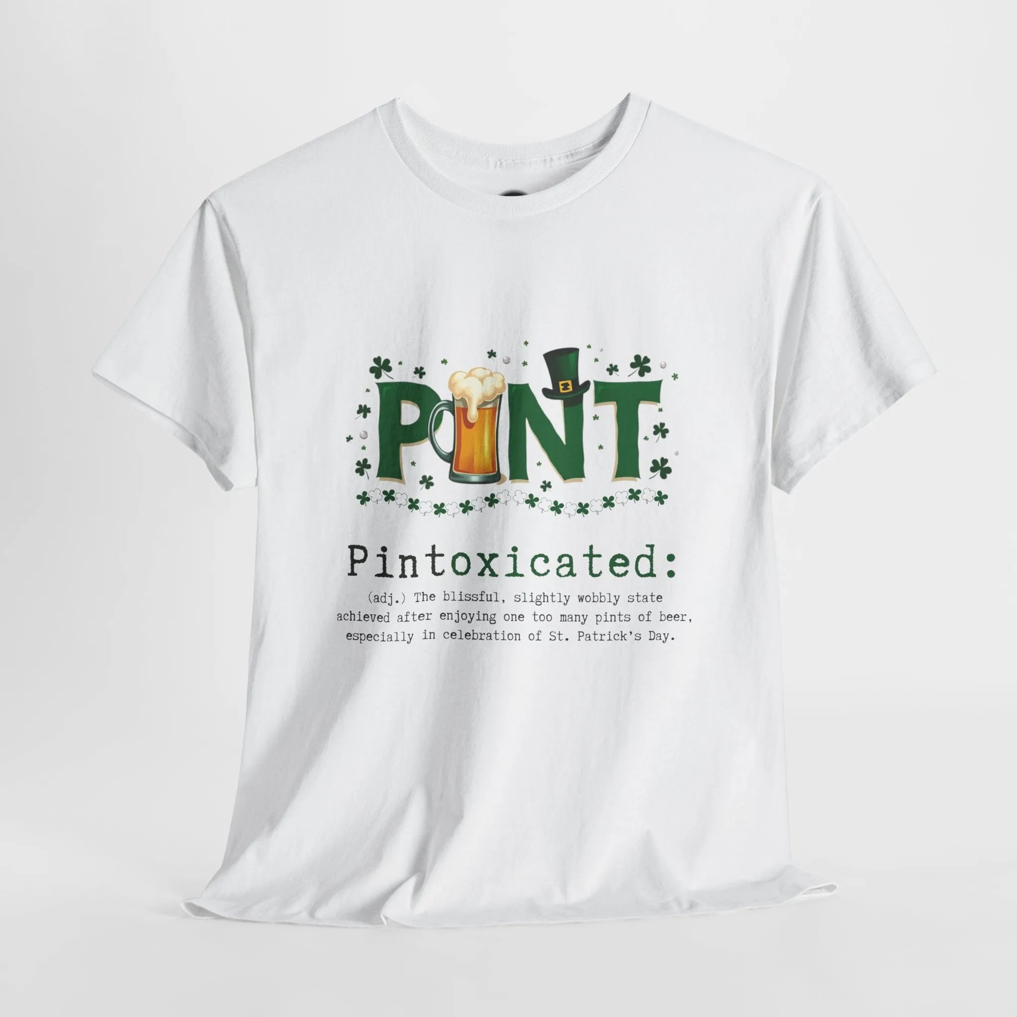 St. Patrick's Day Pintoxicated Shirt - Funny Irish Drinking Tee - Unisex Beer Lover Gift - St Paddy’s Party T-Shirt - Pub Crawl