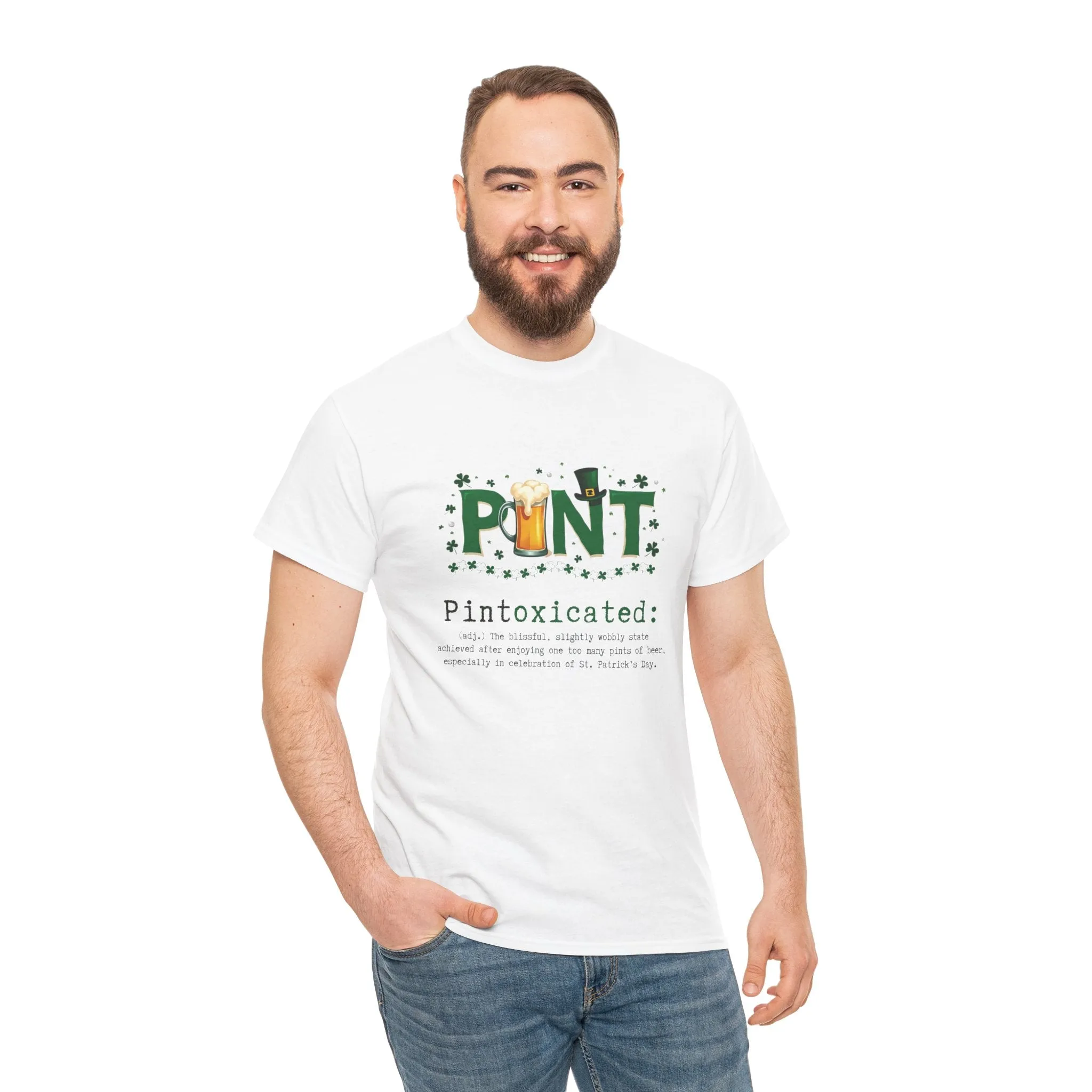 St. Patrick's Day Pintoxicated Shirt - Funny Irish Drinking Tee - Unisex Beer Lover Gift - St Paddy’s Party T-Shirt - Pub Crawl