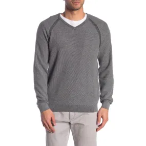 Tailor Vintage Reversible V-Neck Sweater MED GREY TO CHARCOAL HEATHER Hoodie Pullover