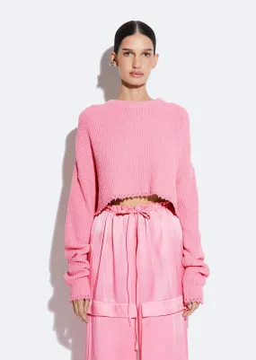 Textured Cotton Sweater