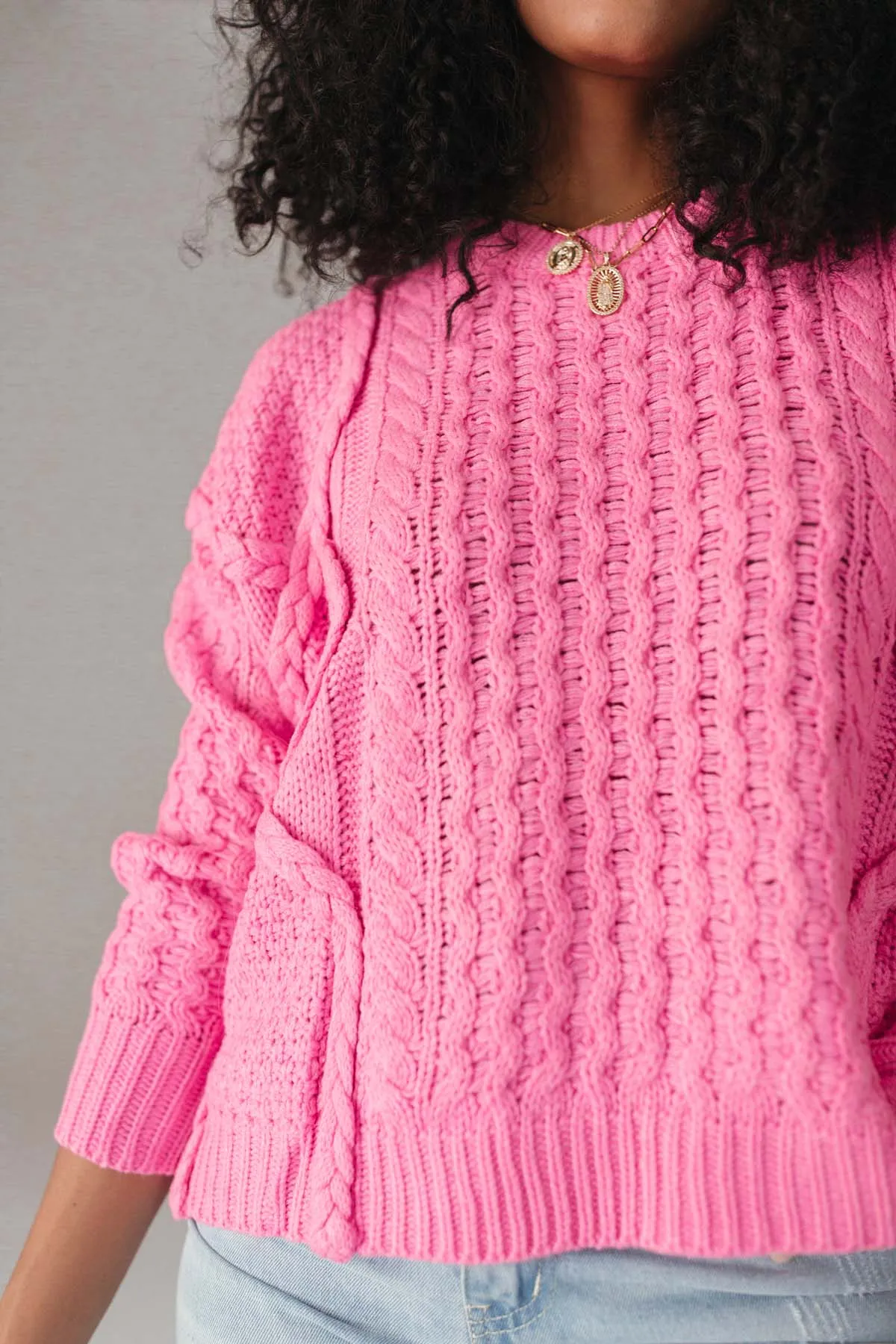 Textured Knit Sweater