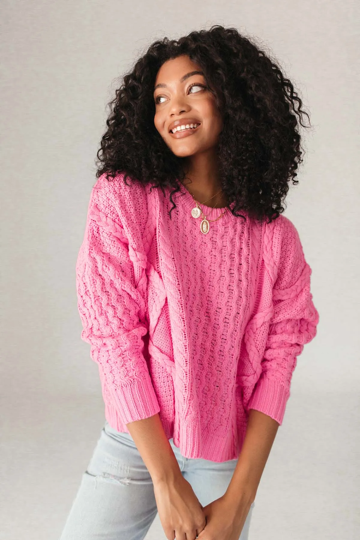 Textured Knit Sweater