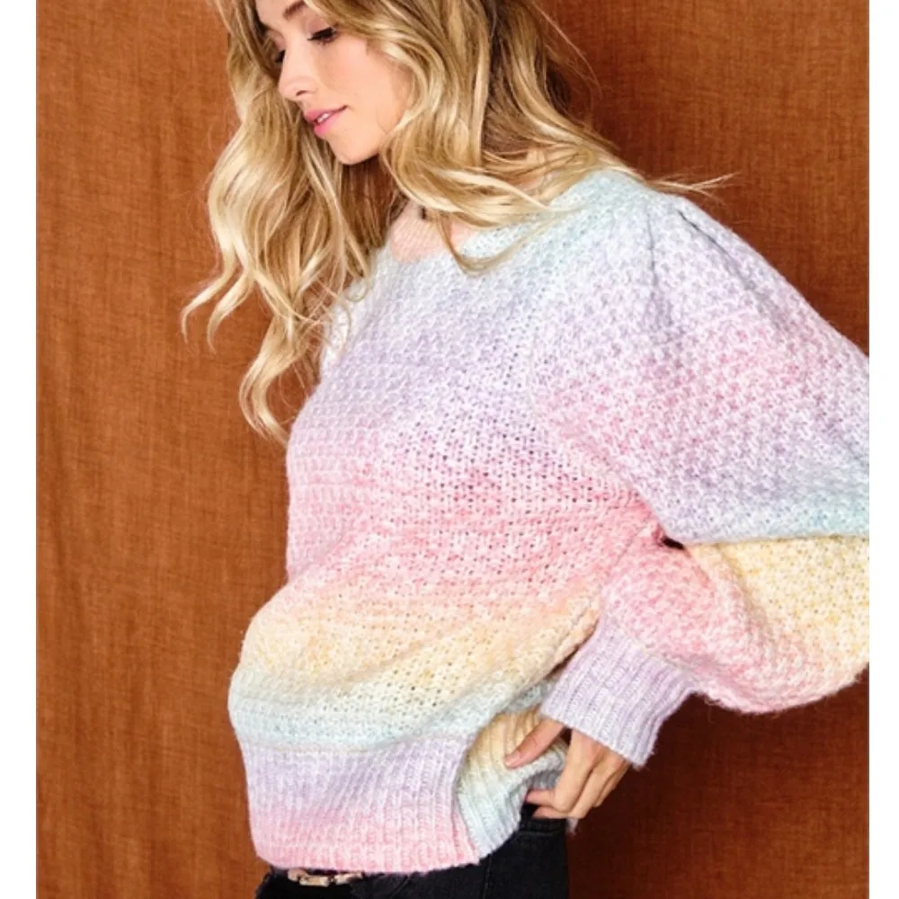 Textured Ombre Sweater