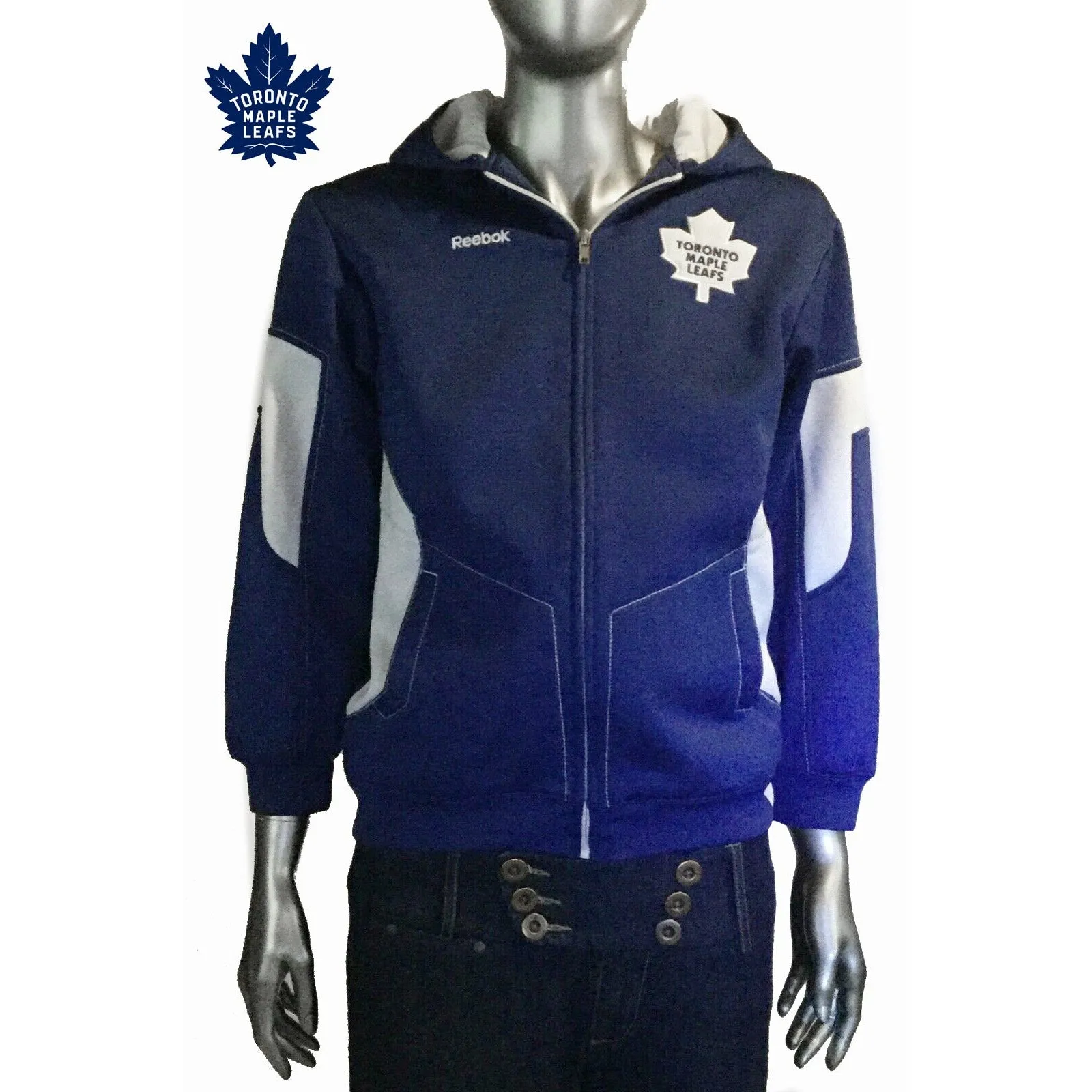 Toronto Maple Leafs Zip Up, NHL, Reebok, Zip Up Hoodie