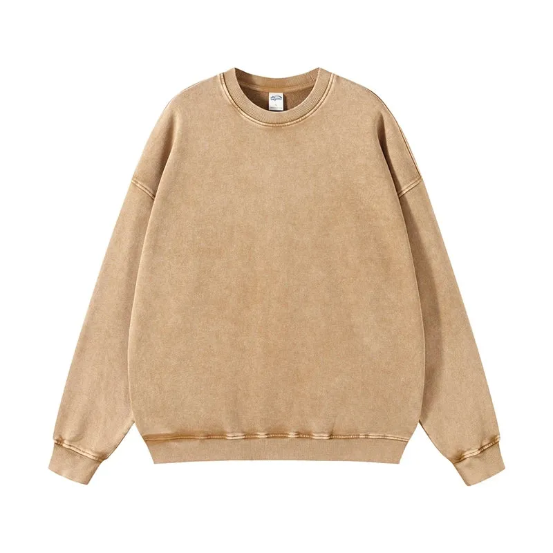 Unisex Vintage Washed Crewneck Sweatshirt