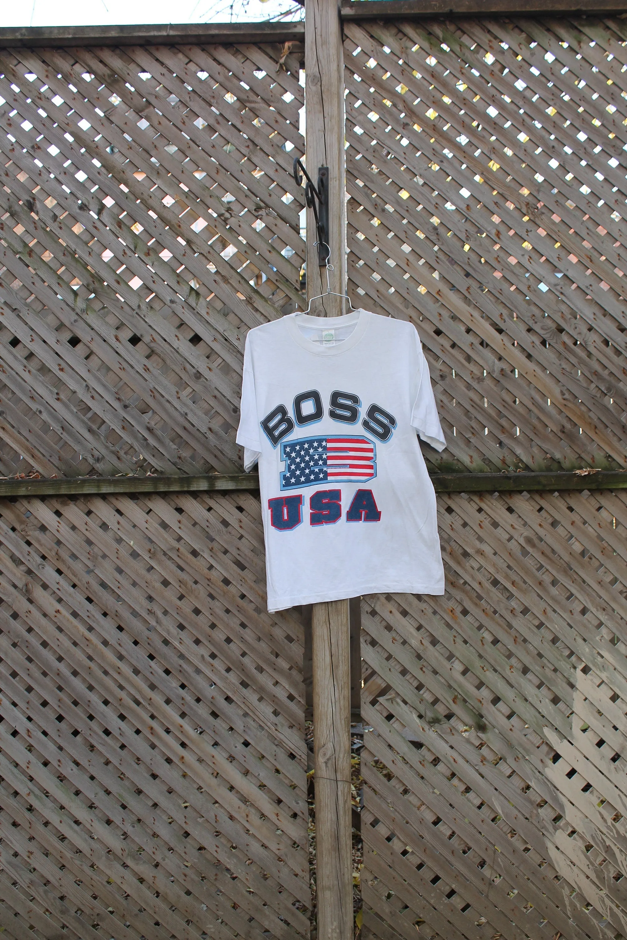 Vintage 1990s Boss USA Graphic T Shirt