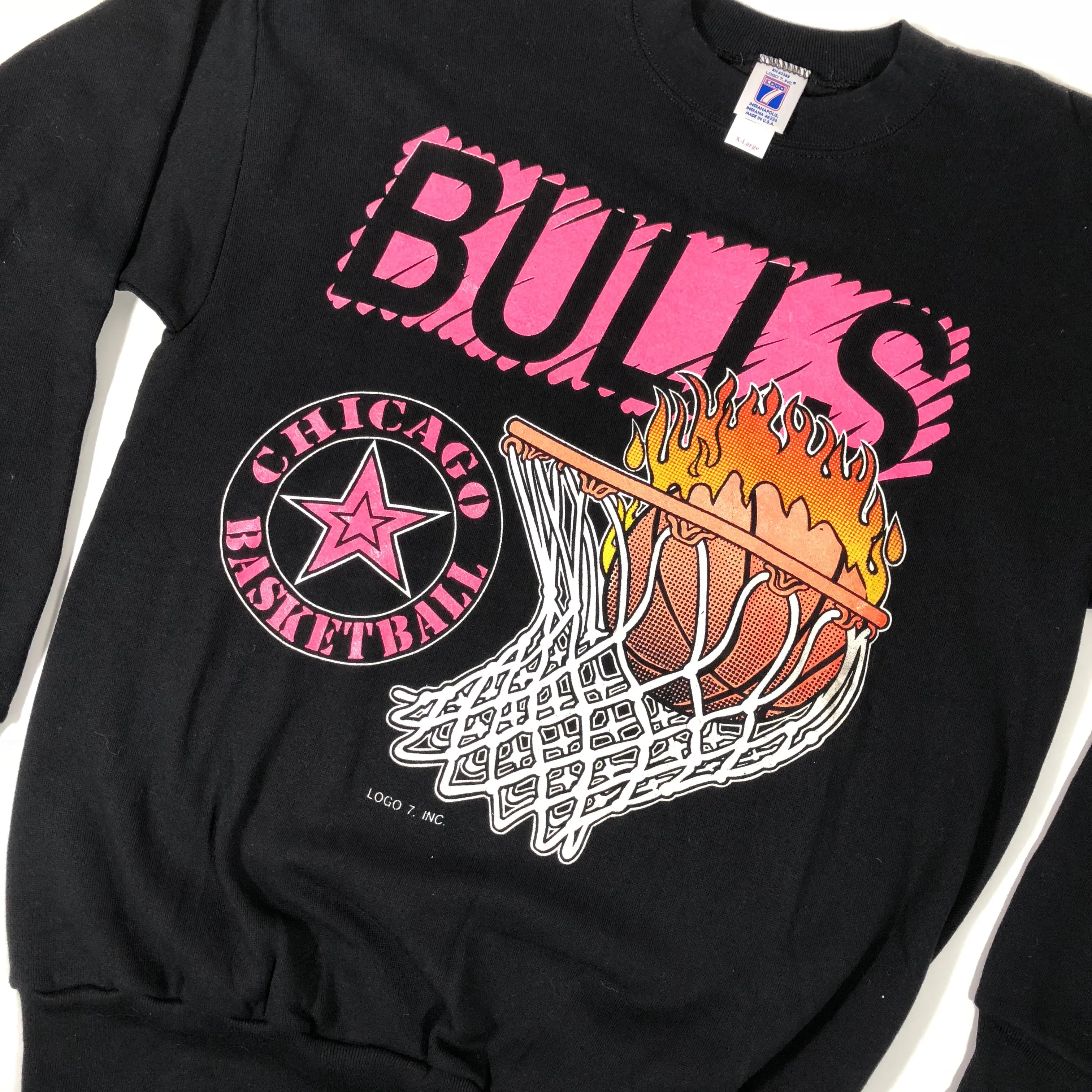 Vintage Chicago Bulls Logo 7 Crewneck