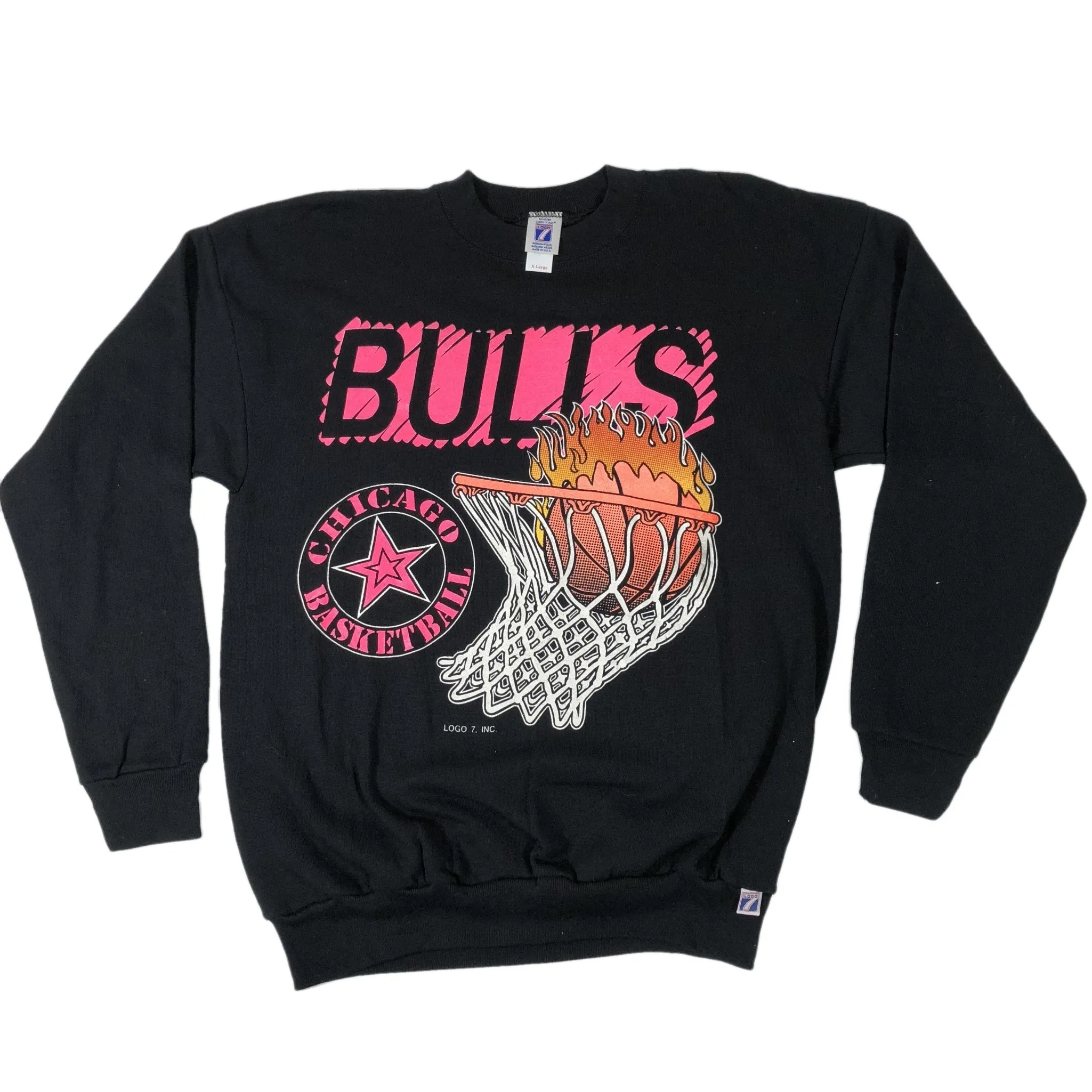 Vintage Chicago Bulls Logo 7 Crewneck