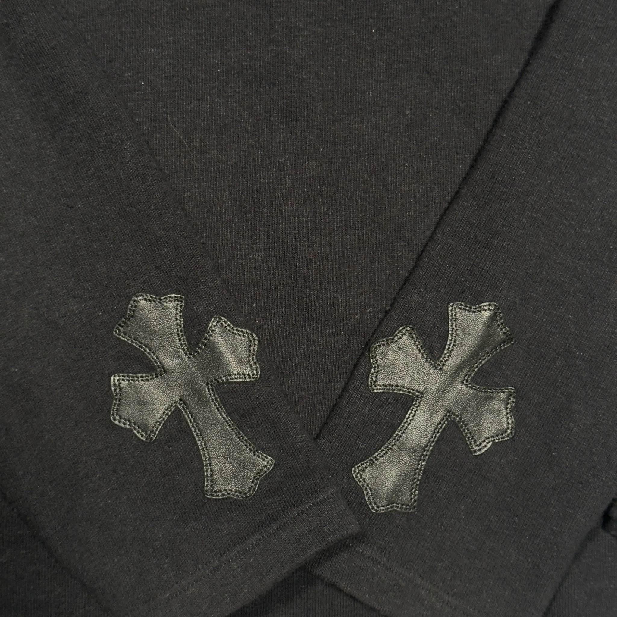 Vintage Half Zip Cross Patch Hoodie